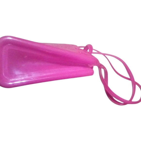 Telfar x Melissa Women NWT Double Handle Large Pink Jelly Shopping Bag Purse - Picture 5 of 9